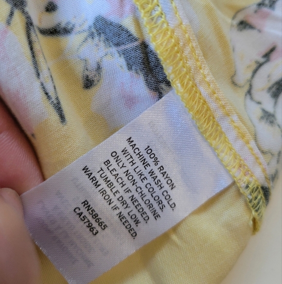 Tucker + Tate Girls Floral Yellow Dress Size M (8/10) - Picture 5 of 8